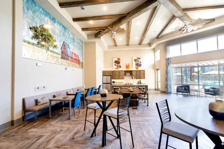Clubhouse lounge at The Duvall