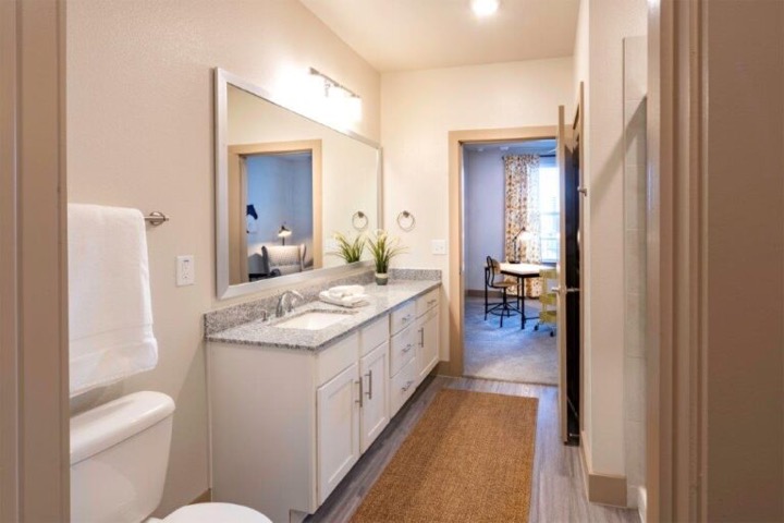 Bathroom interior at The Duvall